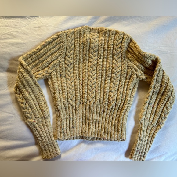 DoenNWT Audrey Cardigan in Cream Sumac Wool Sweater Size XS - Picture 3 of 8